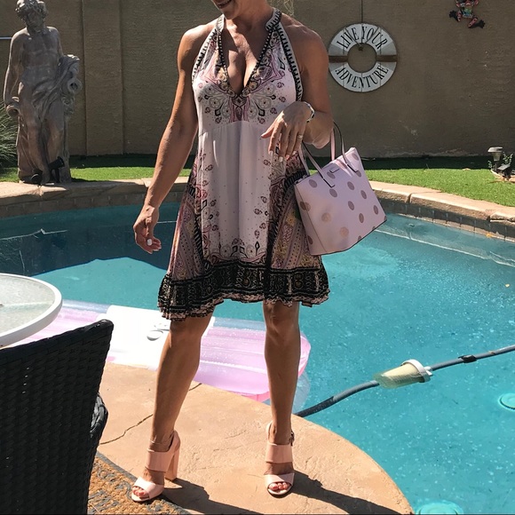 Free People Dresses & Skirts - Free people pink baby doll racer back mini dress